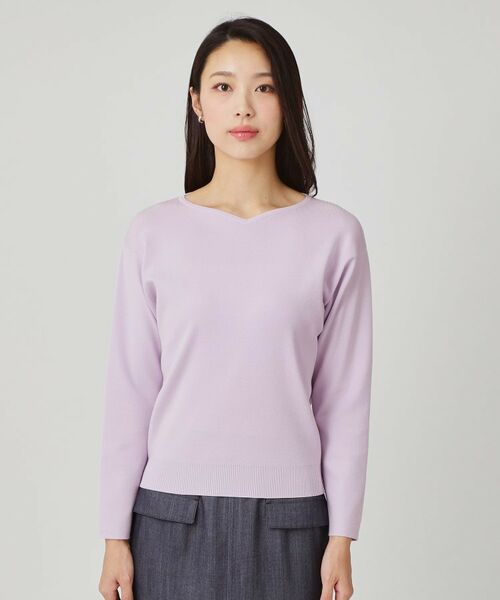 COUP DE CHANCE / クードシャンス ニット・セーター | 【手洗い可】ハートネックのニットトップス | 詳細30