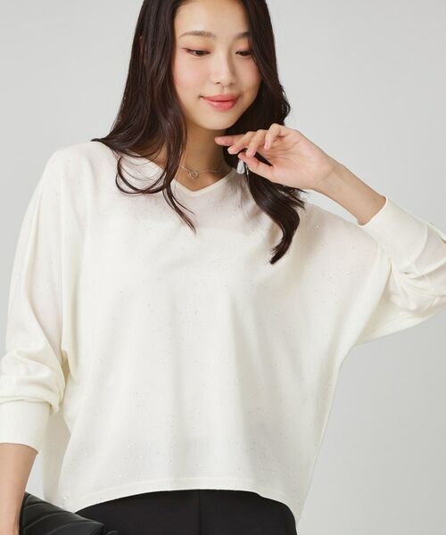 COUP DE CHANCE / クードシャンス ニット・セーター | 【手洗い可】スパンコール入りニットトップス | 詳細1