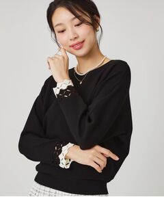 COUP DE CHANCE / クードシャンス ニット・セーター | 【手洗い可】袖透かし柄ニットトップス