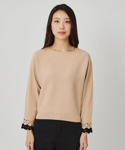 COUP DE CHANCE / クードシャンス ニット・セーター | 【手洗い可】袖透かし柄ニットトップス | 詳細13