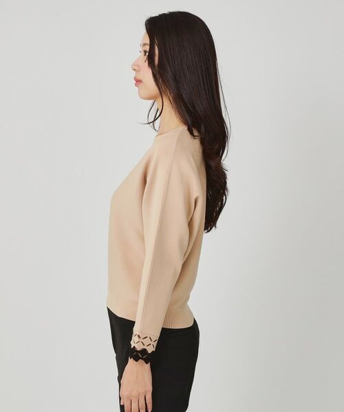 COUP DE CHANCE / クードシャンス ニット・セーター | 【手洗い可】袖透かし柄ニットトップス | 詳細14