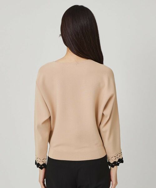 COUP DE CHANCE / クードシャンス ニット・セーター | 【手洗い可】袖透かし柄ニットトップス | 詳細15