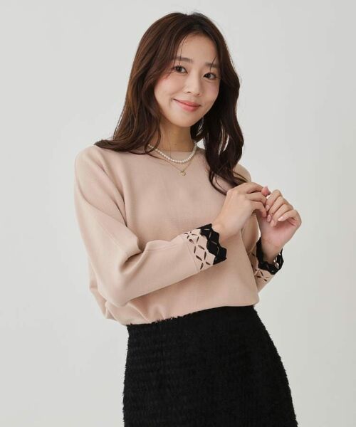 COUP DE CHANCE / クードシャンス ニット・セーター | 【手洗い可】袖透かし柄ニットトップス | 詳細19