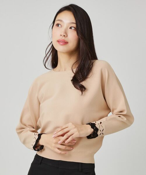 COUP DE CHANCE / クードシャンス ニット・セーター | 【手洗い可】袖透かし柄ニットトップス | 詳細22
