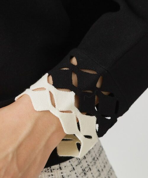 COUP DE CHANCE / クードシャンス ニット・セーター | 【手洗い可】袖透かし柄ニットトップス | 詳細4