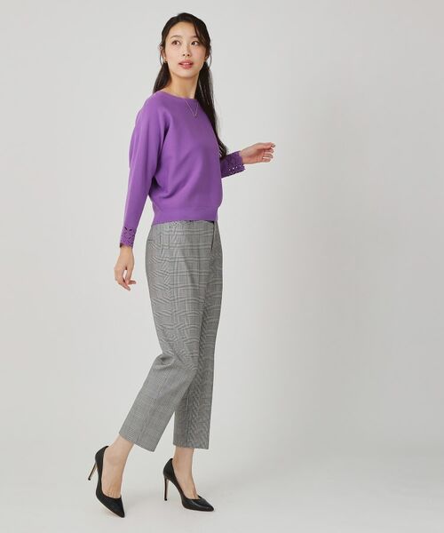 COUP DE CHANCE / クードシャンス ニット・セーター | 【手洗い可】袖透かし柄ニットトップス | 詳細6
