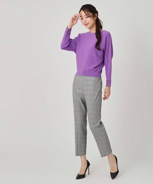 COUP DE CHANCE / クードシャンス ニット・セーター | 【手洗い可】袖透かし柄ニットトップス | 詳細7