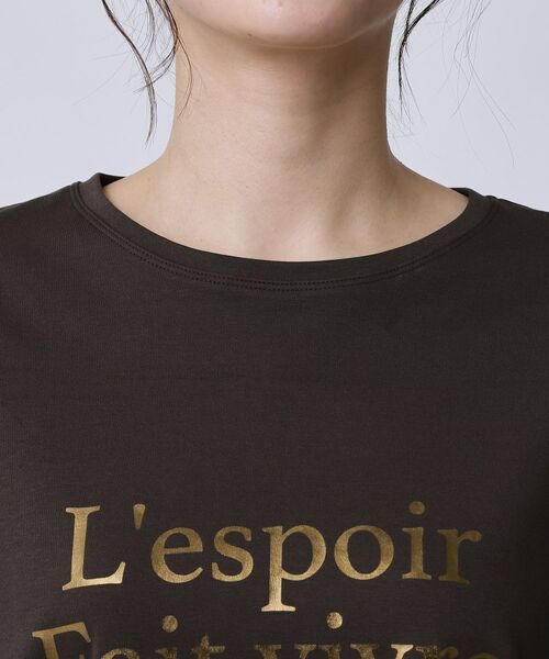 COUP DE CHANCE / クードシャンス Tシャツ | 【手洗い可／日本製／箔プリント】ロゴTシャツ | 詳細12