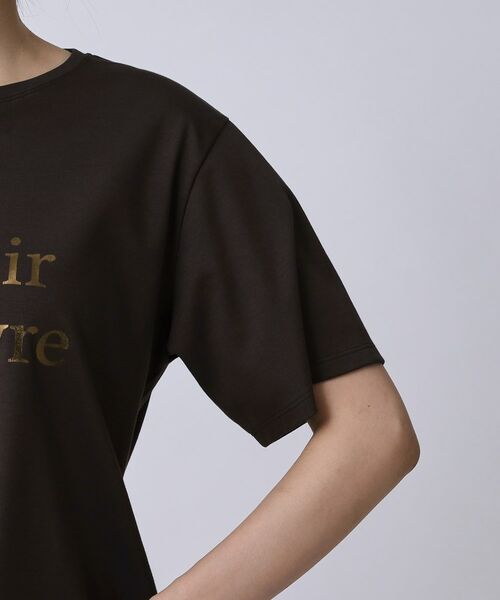 COUP DE CHANCE / クードシャンス Tシャツ | 【手洗い可／日本製／箔プリント】ロゴTシャツ | 詳細13
