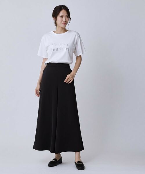 COUP DE CHANCE / クードシャンス Tシャツ | 【手洗い可／日本製／箔プリント】ロゴTシャツ | 詳細2