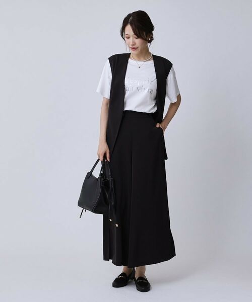 COUP DE CHANCE / クードシャンス Tシャツ | 【手洗い可／日本製／箔プリント】ロゴTシャツ | 詳細3