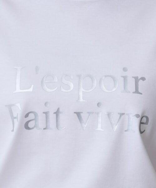 COUP DE CHANCE / クードシャンス Tシャツ | 【手洗い可／日本製／箔プリント】ロゴTシャツ | 詳細4