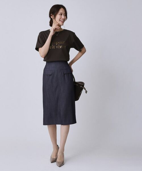 COUP DE CHANCE / クードシャンス Tシャツ | 【手洗い可／日本製／箔プリント】ロゴTシャツ | 詳細7