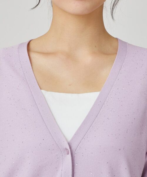 COUP DE CHANCE / クードシャンス カーディガン・ボレロ | 【手洗い可】スパンコール入ニットカーディガン | 詳細22