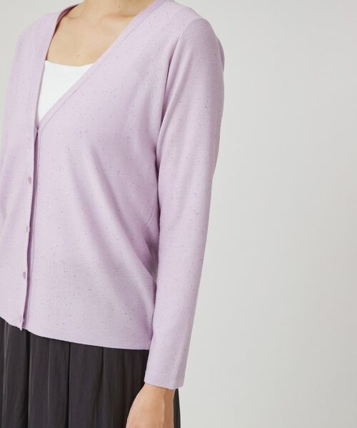 COUP DE CHANCE / クードシャンス カーディガン・ボレロ | 【手洗い可】スパンコール入ニットカーディガン | 詳細23