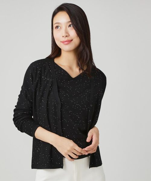 COUP DE CHANCE / クードシャンス カーディガン・ボレロ | 【手洗い可】スパンコール入ニットカーディガン | 詳細5