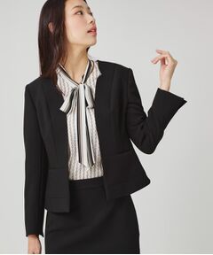 COUP DE CHANCE / クードシャンス ノーカラージャケット | 【手洗い可／日本製／スーツ可】拘りシルエットのカラーレスジャケット