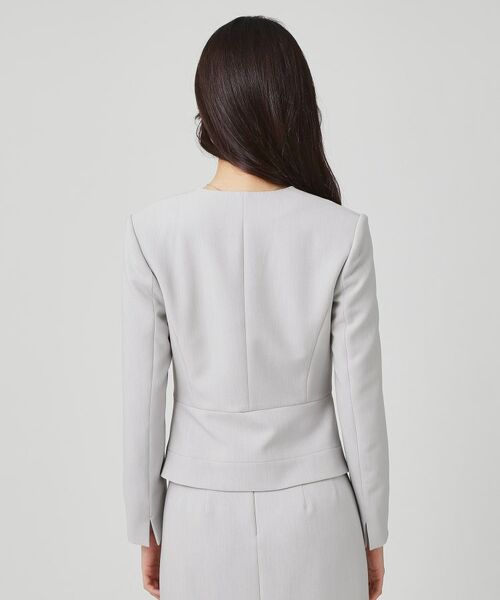 COUP DE CHANCE / クードシャンス ノーカラージャケット | 【手洗い可/日本製/スーツ可】拘りシルエットのカラーレスジャケット | 詳細15