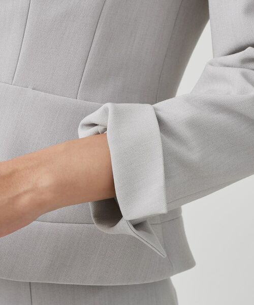 COUP DE CHANCE / クードシャンス ノーカラージャケット | 【手洗い可/日本製/スーツ可】拘りシルエットのカラーレスジャケット | 詳細18