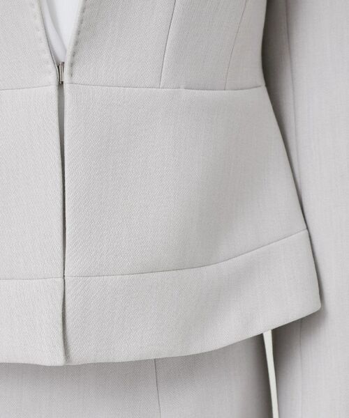 COUP DE CHANCE / クードシャンス ノーカラージャケット | 【手洗い可/日本製/スーツ可】拘りシルエットのカラーレスジャケット | 詳細19