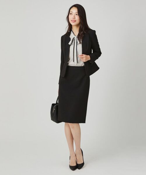 COUP DE CHANCE / クードシャンス ノーカラージャケット | 【手洗い可/日本製/スーツ可】拘りシルエットのカラーレスジャケット | 詳細3