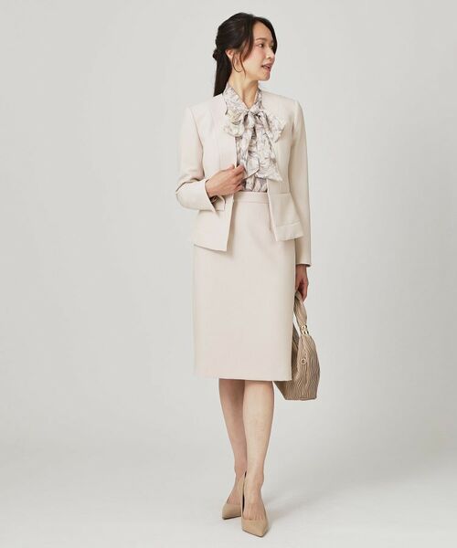 COUP DE CHANCE / クードシャンス ノーカラージャケット | 【手洗い可/日本製/スーツ可】拘りシルエットのカラーレスジャケット | 詳細7