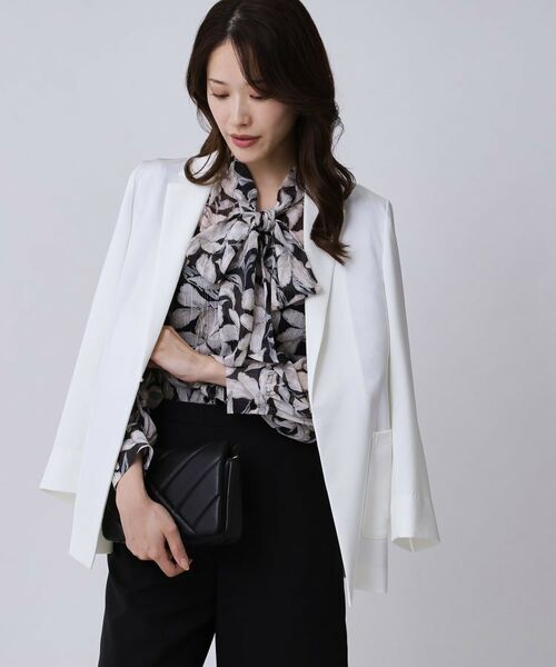 COUP DE CHANCE / クードシャンス テーラードジャケット | 【手洗い可/日本製】テーラードジャケット(オフホワイト(003))