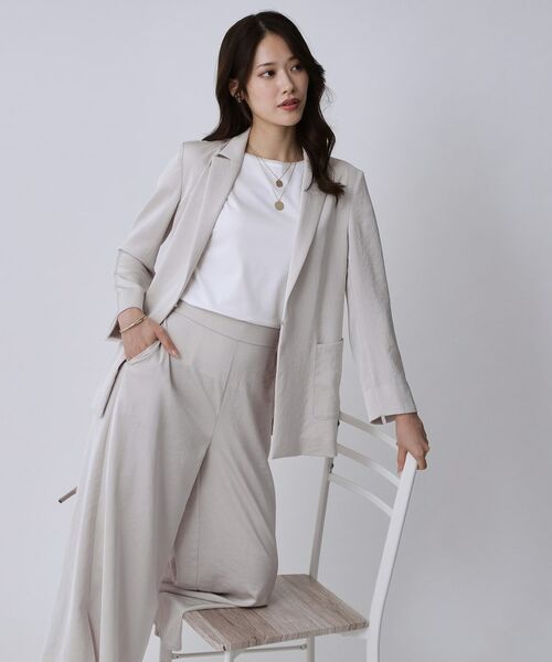 COUP DE CHANCE / クードシャンス テーラードジャケット | 【手洗い可/日本製】テーラードジャケット(グレージュ(050))
