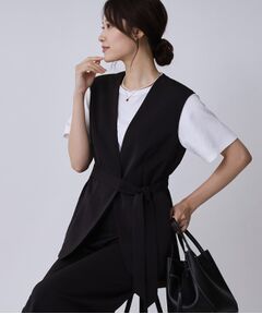 COUP DE CHANCE / クードシャンス ベスト | 【手洗い可／日本製】カラーレスジレ