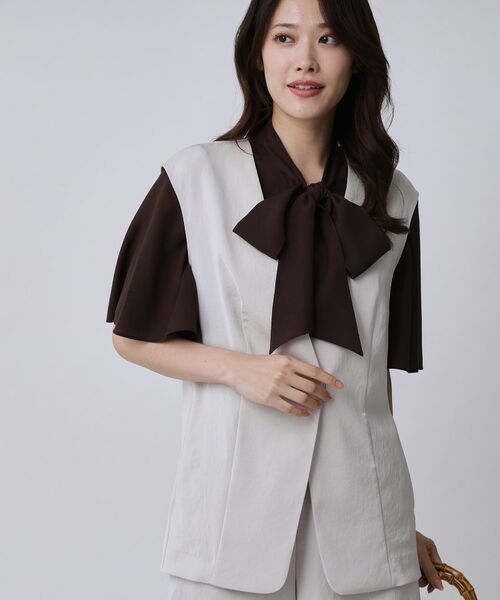 COUP DE CHANCE / クードシャンス ベスト | 【手洗い可/日本製】カラーレスジレ | 詳細10