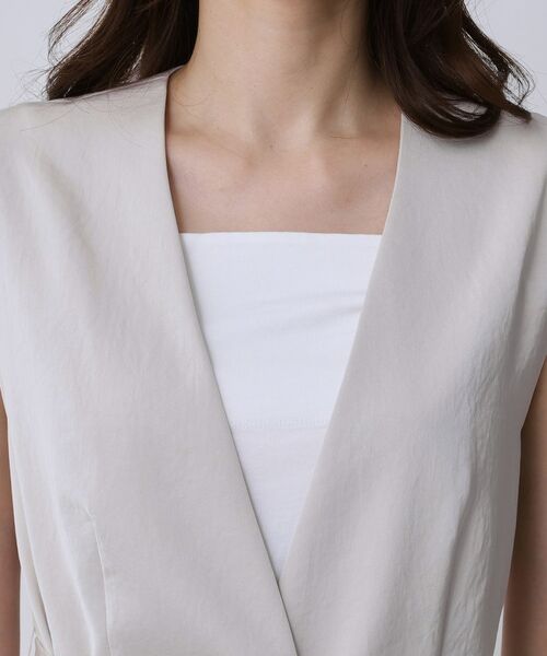 COUP DE CHANCE / クードシャンス ベスト | 【手洗い可/日本製】カラーレスジレ | 詳細16