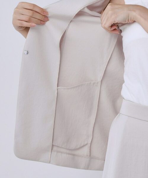 COUP DE CHANCE / クードシャンス ベスト | 【手洗い可/日本製】カラーレスジレ | 詳細21