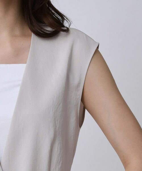 COUP DE CHANCE / クードシャンス ベスト | 【手洗い可/日本製】カラーレスジレ | 詳細23