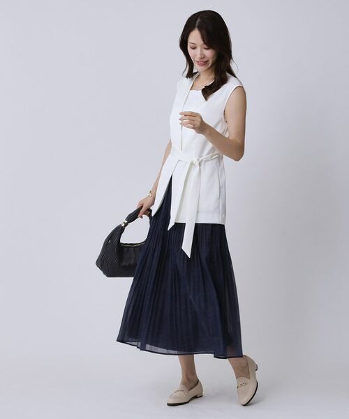 COUP DE CHANCE / クードシャンス ベスト | 【手洗い可/日本製】カラーレスジレ | 詳細3