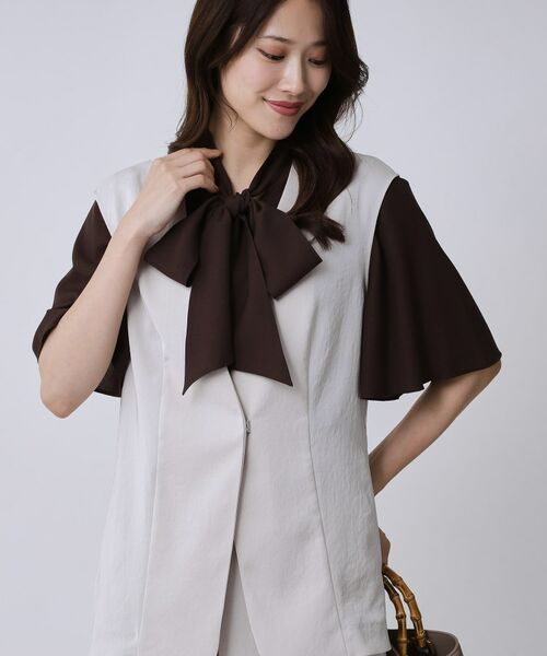 COUP DE CHANCE / クードシャンス ベスト | 【手洗い可/日本製】カラーレスジレ | 詳細9