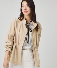 COUP DE CHANCE / クードシャンス レザーブルゾン・ジャケット | 【手洗い可／裏地なし／ウエスト絞り可】スタンド衿ブルゾン