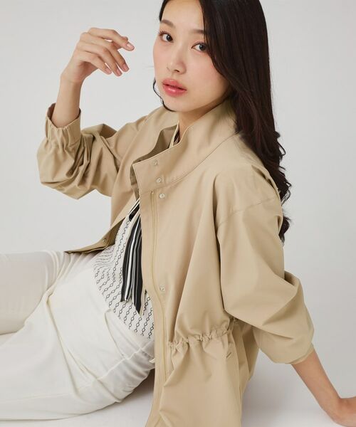 COUP DE CHANCE / クードシャンス レザーブルゾン・ジャケット | 【手洗い可/裏地なし/ウエスト絞り可】スタンド衿ブルゾン | 詳細5