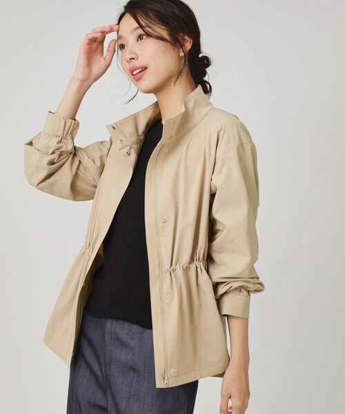 COUP DE CHANCE / クードシャンス レザーブルゾン・ジャケット | 【手洗い可/裏地なし/ウエスト絞り可】スタンド衿ブルゾン | 詳細6