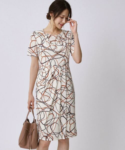 COUP DE CHANCE / クードシャンス ミニ丈・ひざ丈ワンピース | 【手洗い可／日本製】ジャージ素材タイトワンピース | 詳細2