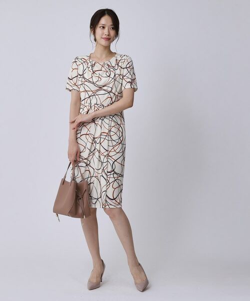 COUP DE CHANCE / クードシャンス ミニ丈・ひざ丈ワンピース | 【手洗い可／日本製】ジャージ素材タイトワンピース | 詳細3