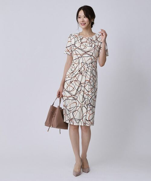 COUP DE CHANCE / クードシャンス ミニ丈・ひざ丈ワンピース | 【手洗い可／日本製】ジャージ素材タイトワンピース | 詳細4