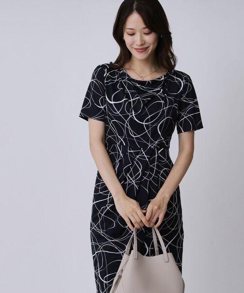 COUP DE CHANCE / クードシャンス ミニ丈・ひざ丈ワンピース | 【手洗い可／日本製】ジャージ素材タイトワンピース | 詳細6