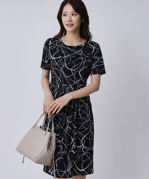 COUP DE CHANCE / クードシャンス ミニ丈・ひざ丈ワンピース | 【手洗い可／日本製】ジャージ素材タイトワンピース | 詳細7