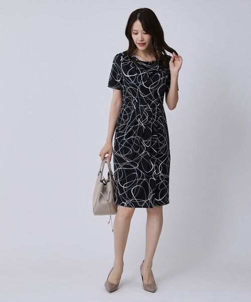 COUP DE CHANCE / クードシャンス ミニ丈・ひざ丈ワンピース | 【手洗い可／日本製】ジャージ素材タイトワンピース | 詳細8