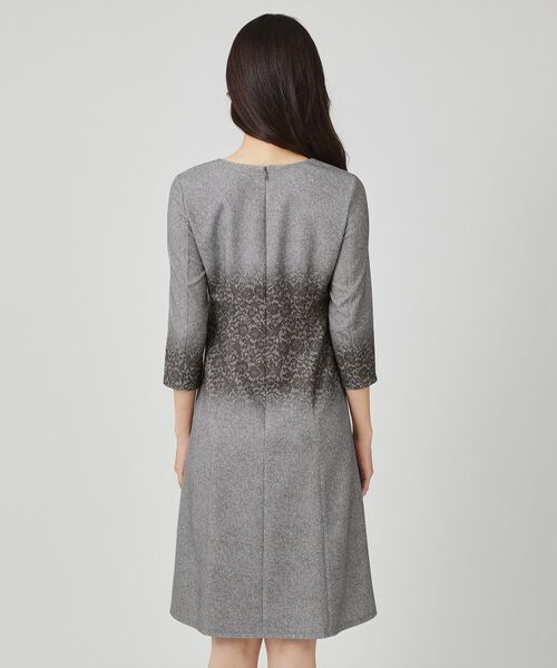 COUP DE CHANCE / クードシャンス ミニ丈・ひざ丈ワンピース | 【手洗い可／日本製】レース柄プリントワンピース | 詳細15