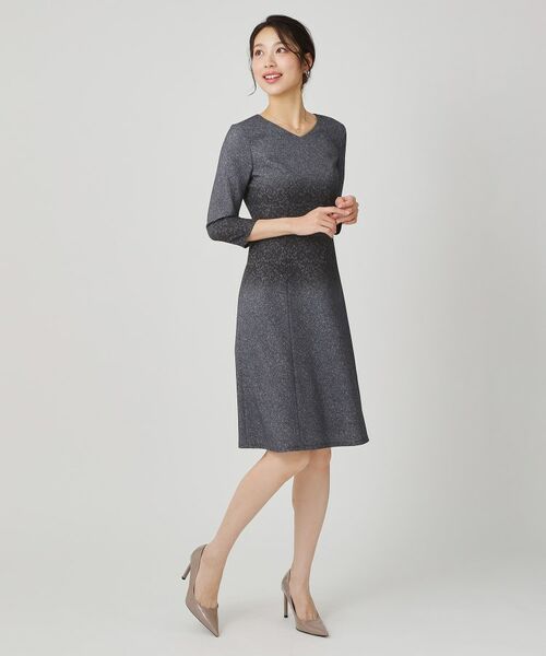 COUP DE CHANCE / クードシャンス ミニ丈・ひざ丈ワンピース | 【手洗い可／日本製】レース柄プリントワンピース | 詳細3