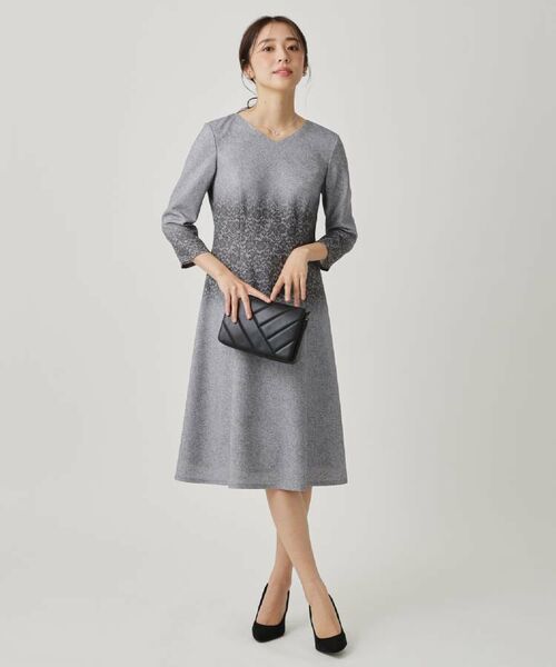 COUP DE CHANCE / クードシャンス ミニ丈・ひざ丈ワンピース | 【手洗い可／日本製】レース柄プリントワンピース | 詳細6