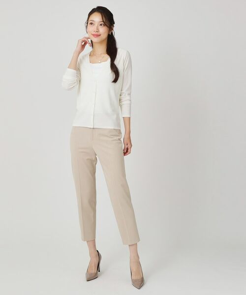 COUP DE CHANCE / クードシャンス ショート・ハーフ・半端丈パンツ | 【手洗い可/日本製/ストレッチ】定番センタープレス入りパンツ | 詳細11