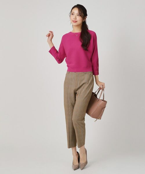 COUP DE CHANCE / クードシャンス ショート・ハーフ・半端丈パンツ | 【手洗い可/日本製/ストレッチ】定番センタープレス入りパンツ | 詳細19