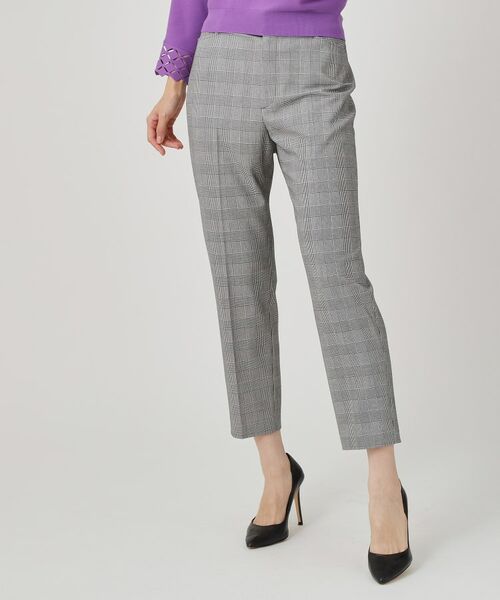 COUP DE CHANCE / クードシャンス ショート・ハーフ・半端丈パンツ | 【手洗い可/日本製/ストレッチ】定番センタープレス入りパンツ(ブラック(219))